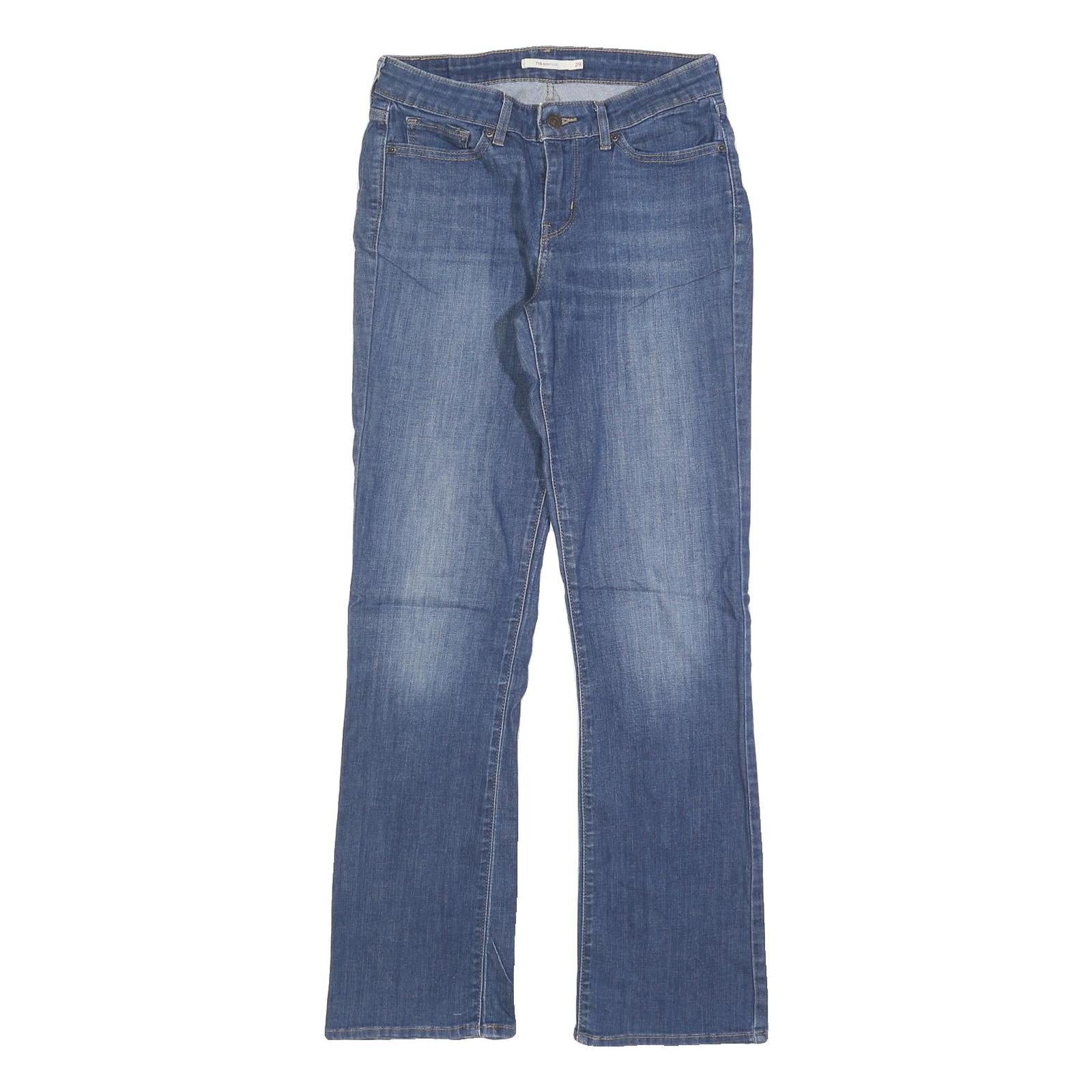 LEVI'S 715 Womens Jeans Blue Regular Bootcut Denim Medium W29 L32 Classic Style