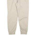 LEVI'S Mens Cotton Blend Beige Slim Tapered Trousers W34 L26 Elasticated Hem