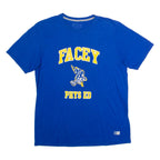 RUSSELL ATHLETIC Facey Phys Ed Mens T-Shirt Blue USA Crew Neck L