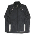 ADIDAS Womens Black Polyester Blend Zip Jacket XS Plain Lightweight Sportswear
