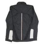 ADIDAS Womens Black Polyester Blend Zip Jacket XS Plain Lightweight Sportswear