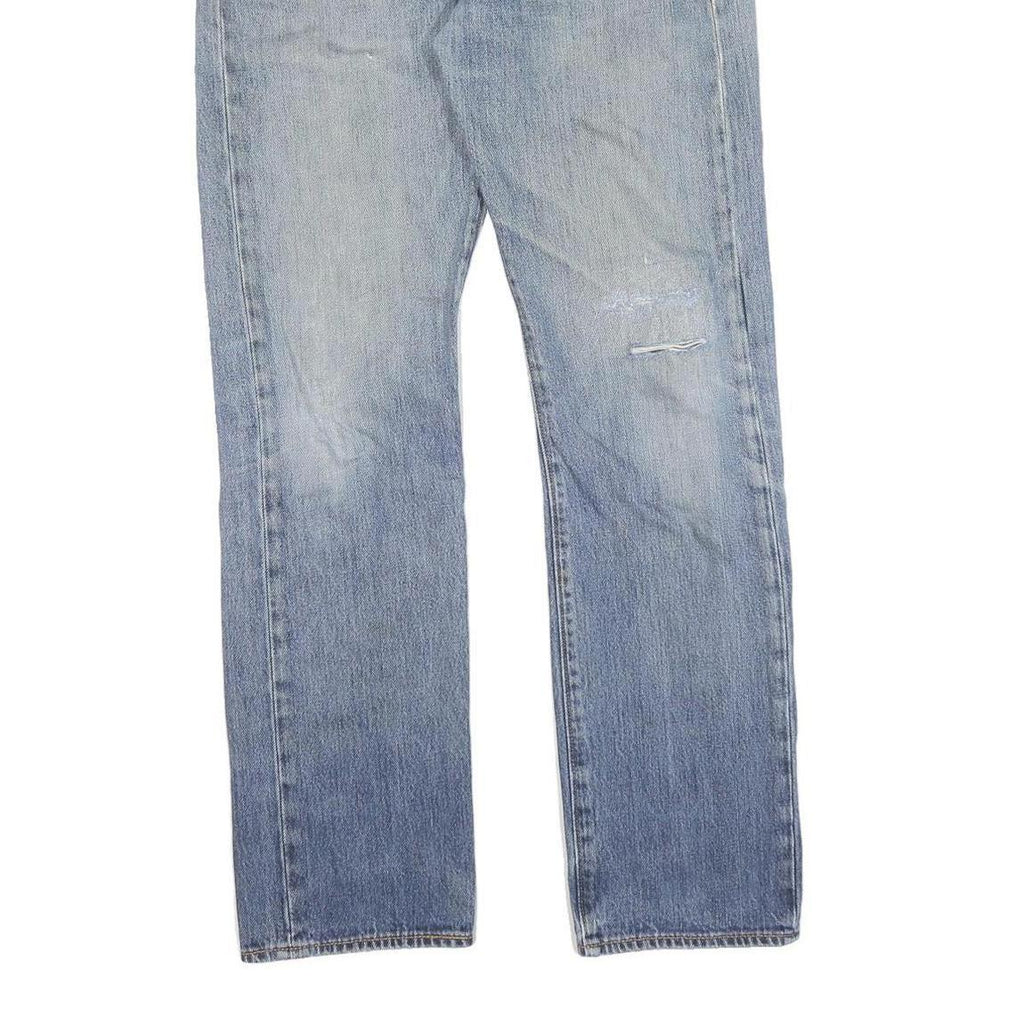 LEVI'S Mens Jeans Blue Regular Straight Denim Light W32 L32 Classic Cotton Zip