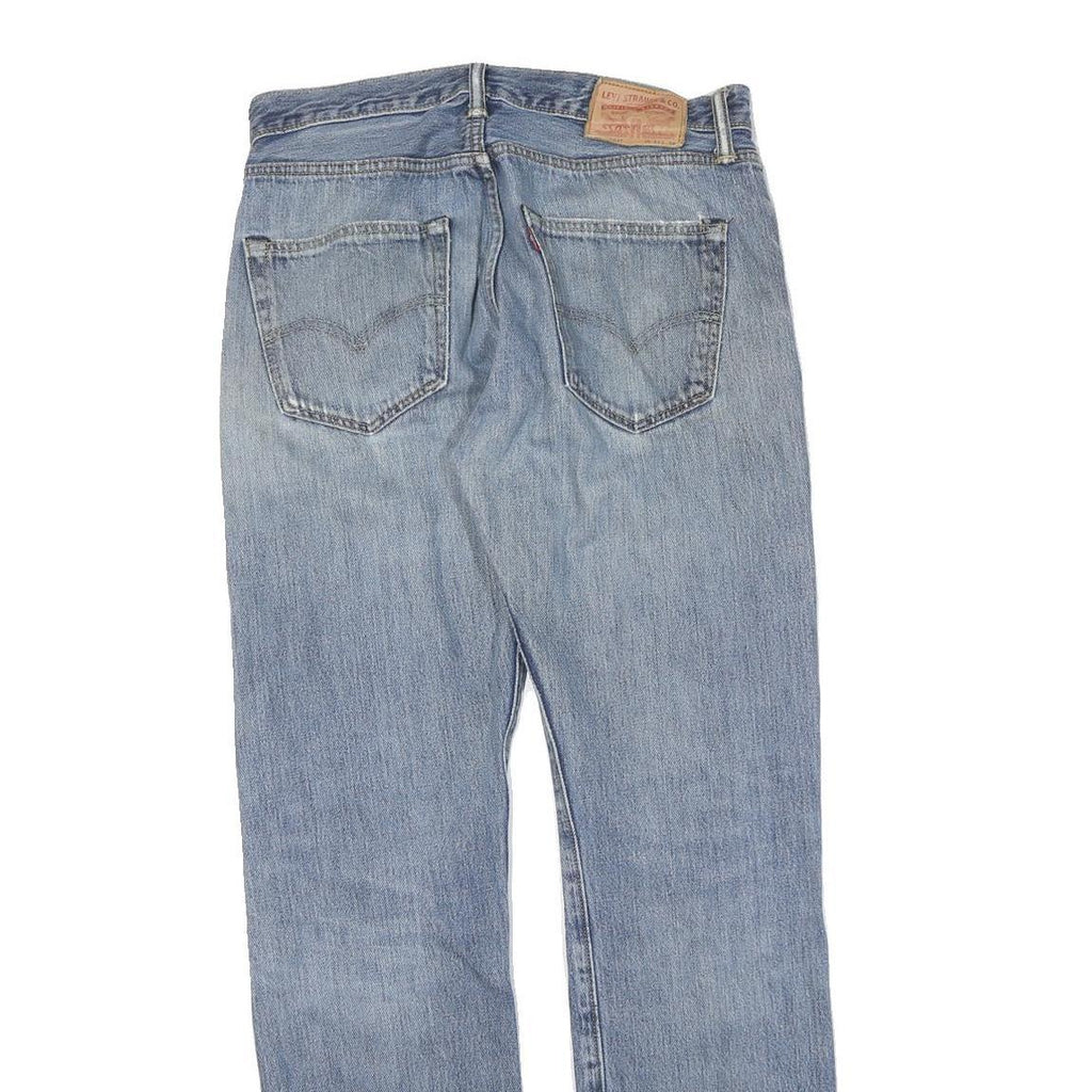 LEVI'S Mens Jeans Blue Regular Straight Denim Light W32 L32 Classic Cotton Zip