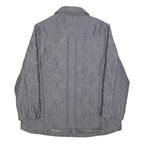 KINGFIELD Womens Grey L Polyester Quilted Jacket Zip Fastening Lightweight