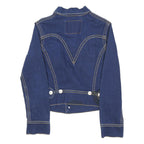 LEVI'S Womens Blue Denim Jacket S Twill Classic Button Closure