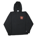 CHAMPION Mens Black Findlay Oilers Zip Hooded Jacket M Polyester Blend
