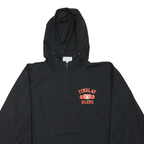 CHAMPION Mens Black Findlay Oilers Zip Hooded Jacket M Polyester Blend