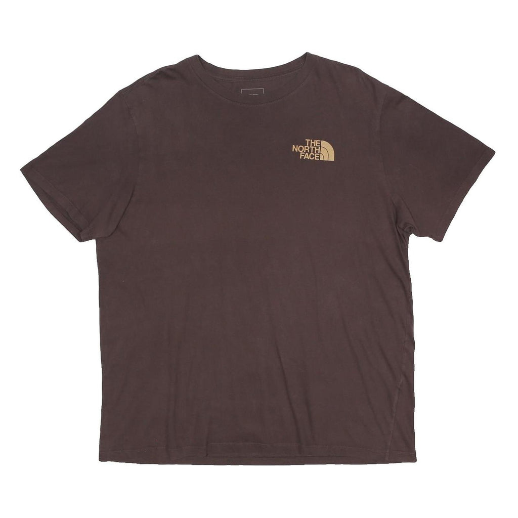 THE NORTH FACE Mens Brown XL Short Sleeve Crew Neck Graphic T-Shirt