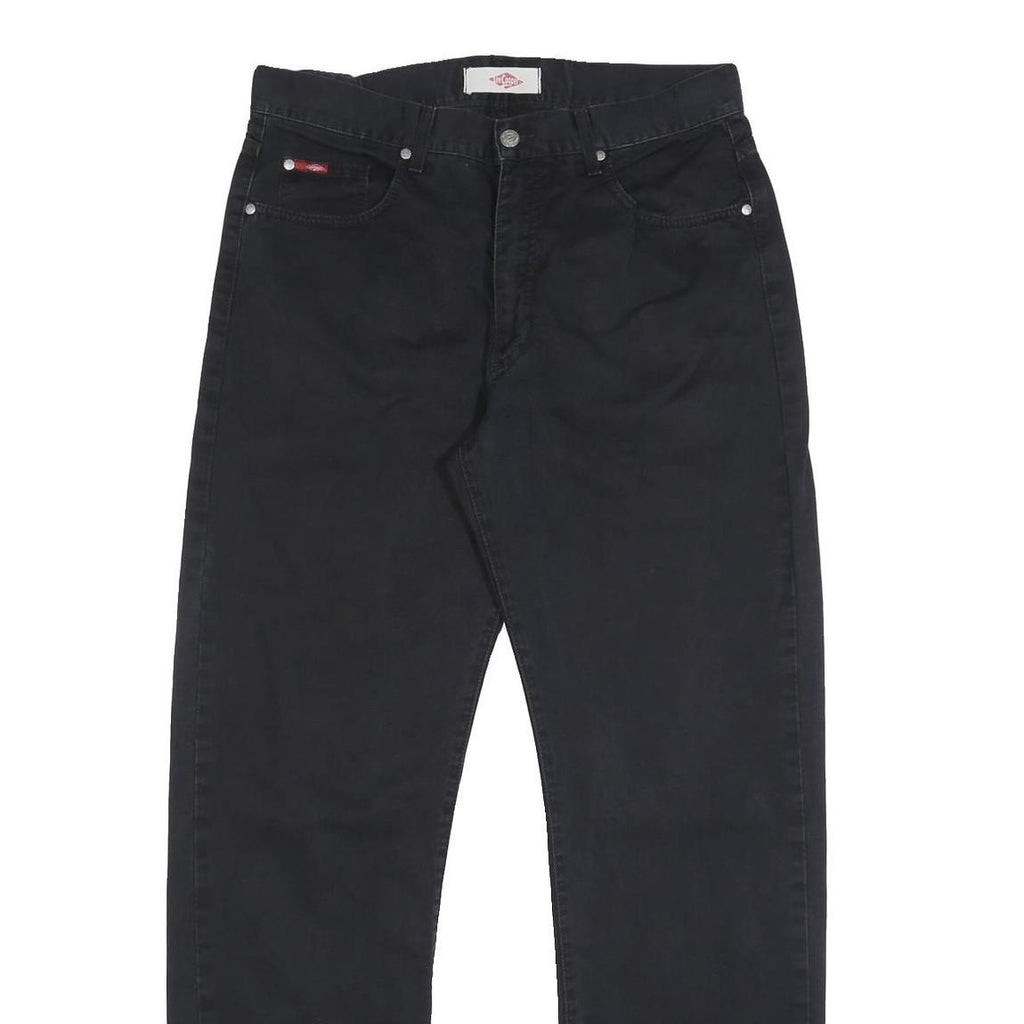 LEE COOPER Mens Regular Fit Black Denim Jeans Cotton W32 L34 Classic Zip Closure