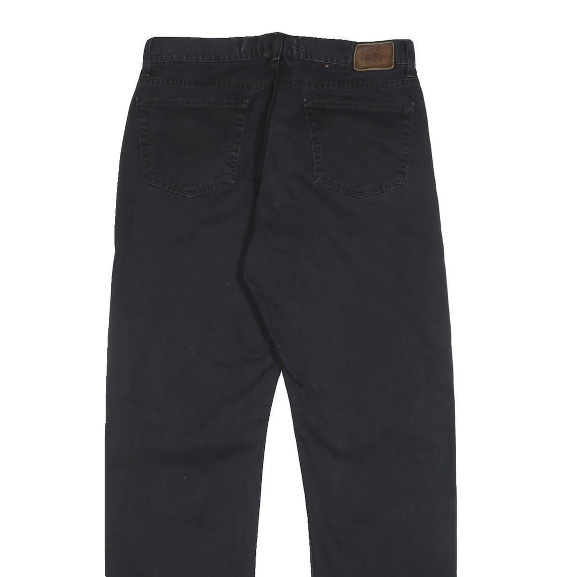 LEE COOPER Mens Regular Fit Black Denim Jeans Cotton W32 L34 Classic Zip Closure