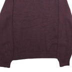 CHAPS Mens Maroon Plain Cotton Jumper Crew Neck Basic Knit 2XL Classic
