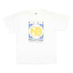 NIKE Mens White Graphic T-Shirt XL Short Sleeve Crew Neck Tennis Academy