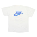 NIKE Mens White Graphic T-Shirt XL Short Sleeve Crew Neck Tennis Academy