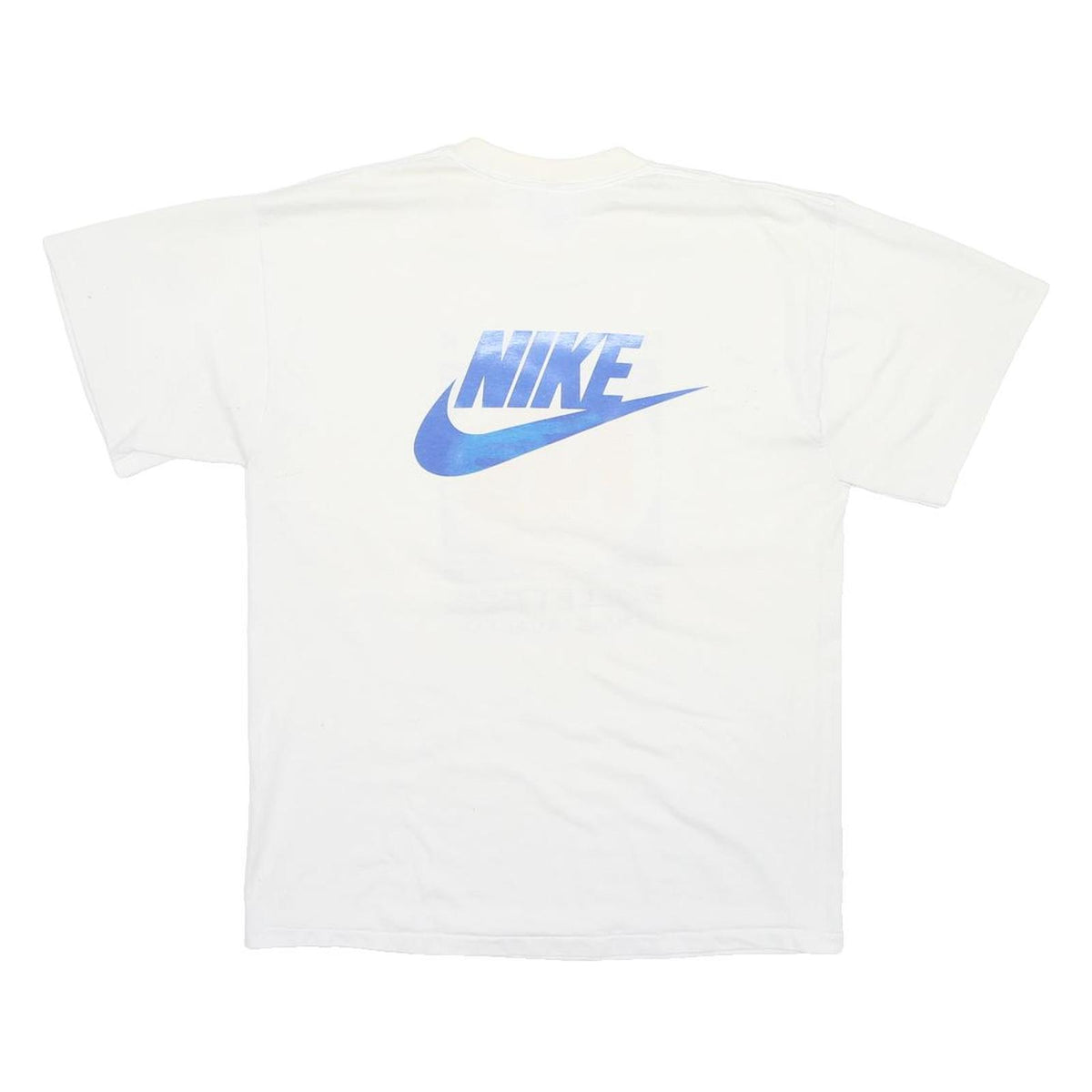 NIKE Mens White Graphic T-Shirt XL Short Sleeve Crew Neck Tennis Academy