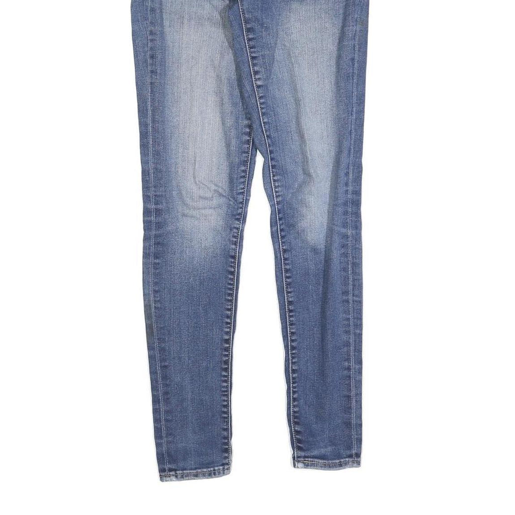 LEVI'S 711 Womens Slim Blue Denim Jeans Cotton Blend W24 L30 Stylish Zip