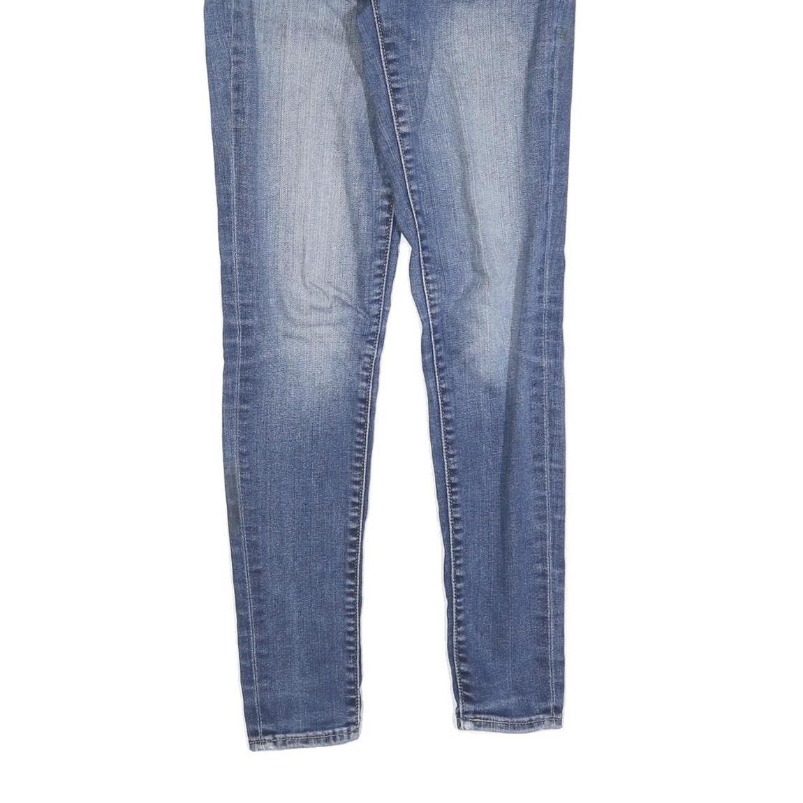 LEVI'S 711 Womens Slim Blue Denim Jeans Cotton Blend W24 L30 Stylish Zip