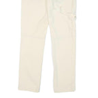 GUESS Womens Cotton Blend White Slim Straight Trousers W28 L26 Casual Denim