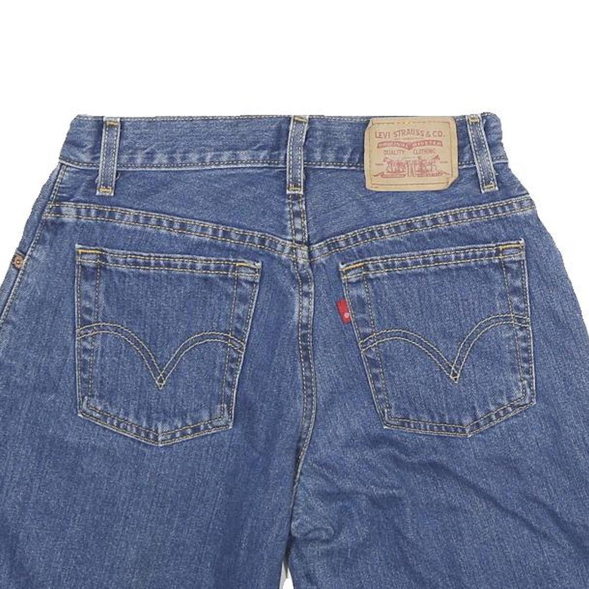 LEVI'S Womens Shorts Blue Denim Classic S W26 Vintage Style