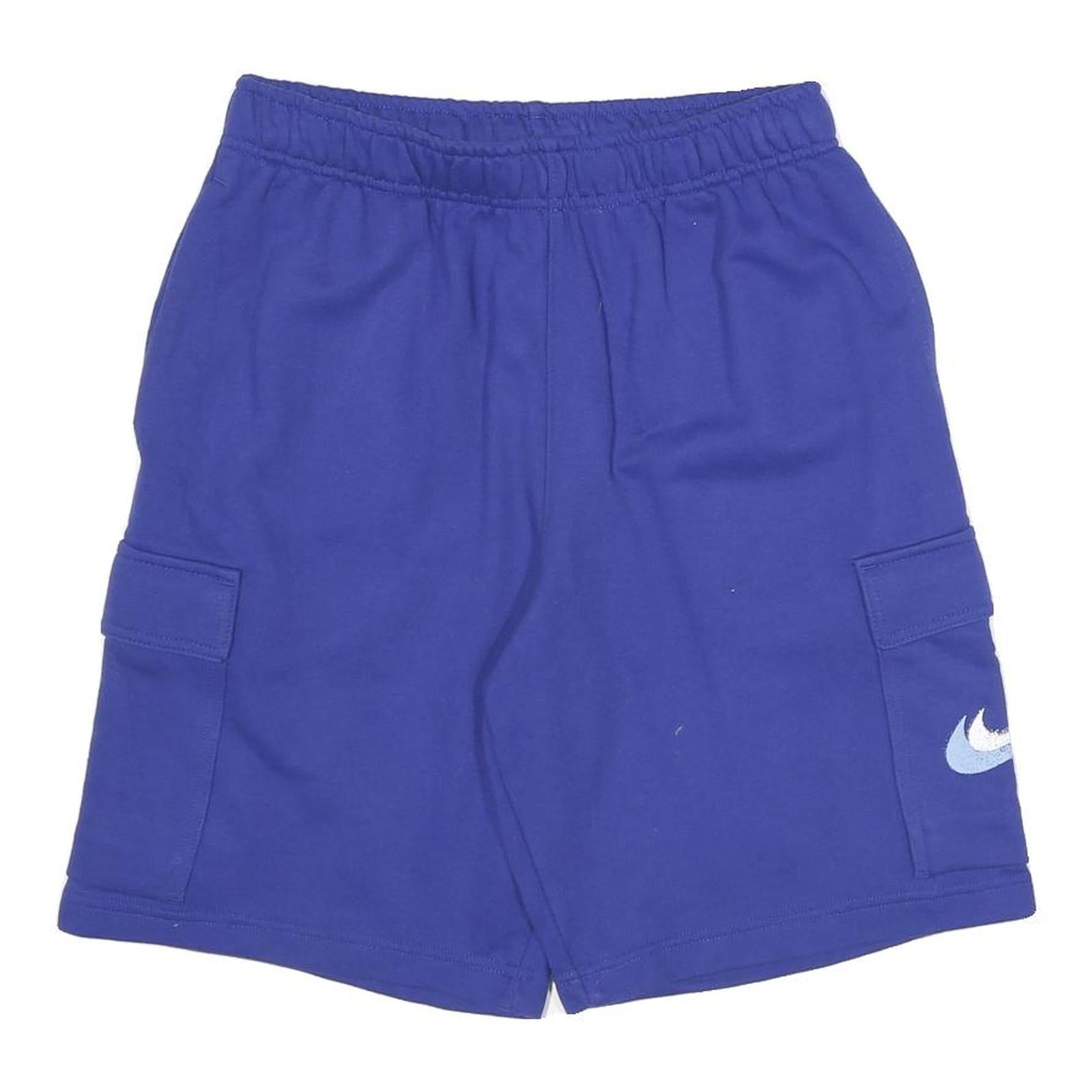 NIKE Mens Shorts Blue S W28 Cargo Cotton Blend Comfortable Casual