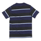 LEVI'S Mens Blue & Black Striped T-Shirt S Short Sleeve Crew Neck Casual Cotton