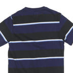 LEVI'S Mens Blue & Black Striped T-Shirt S Short Sleeve Crew Neck Casual Cotton