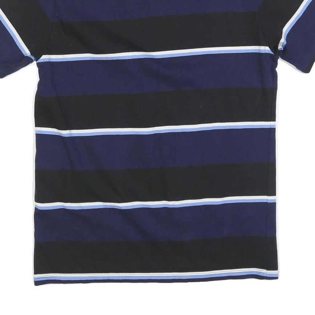 LEVI'S Mens Blue & Black Striped T-Shirt S Short Sleeve Crew Neck Casual Cotton