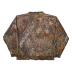 WOOLRICH Mens Brown Polyester Camouflage Zip Jacket L Outdoor Classic Fit