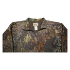 WOOLRICH Mens Brown Polyester Camouflage Zip Jacket L Outdoor Classic Fit