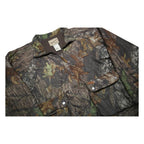WOOLRICH Mens Brown Polyester Camouflage Zip Jacket L Outdoor Classic Fit