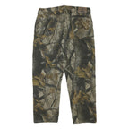 WRANGLER Mens Cotton Blend Camouflage Regular Straight Trousers W35 L29 Outdoor