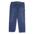DICKIES Mens Jeans Blue Regular Straight Denim Medium W38 L33 Workwear Zip