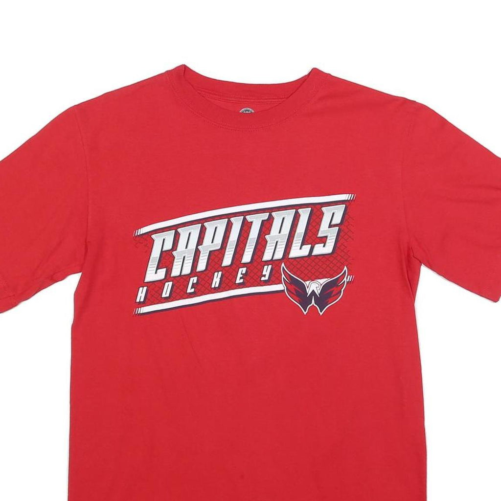 NHL Mens Red Capitals Hockey Graphic T-Shirt M Short Sleeve Crew Neck Casual