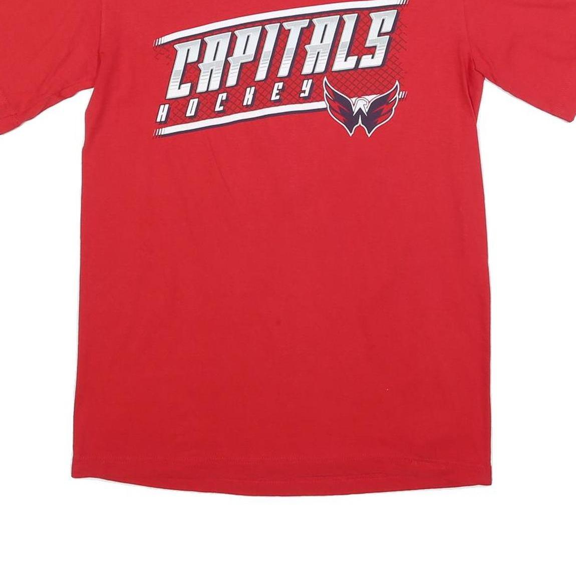 NHL Mens Red Capitals Hockey Graphic T-Shirt M Short Sleeve Crew Neck Casual