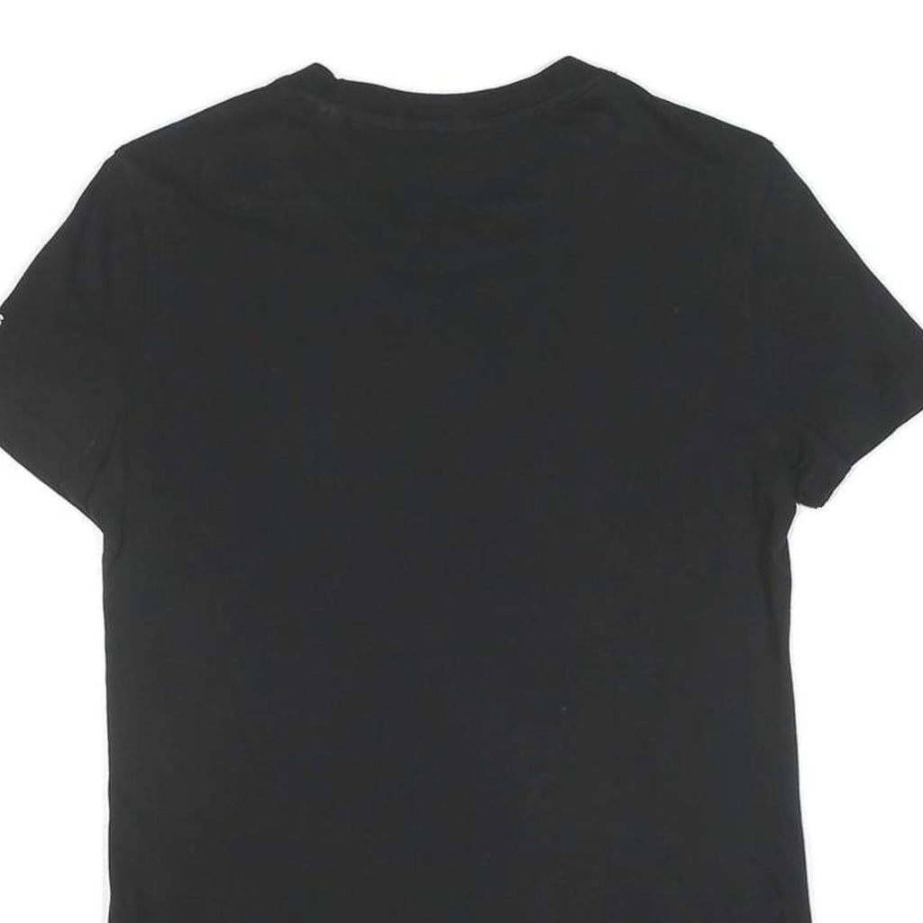 ADIDAS Womens Black & White Logo Graphic T-Shirt S Short Sleeve Crew Neck