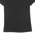 ADIDAS Womens Black & White Logo Graphic T-Shirt S Short Sleeve Crew Neck