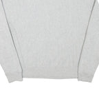 CHAMPION Mens Grey Cotton Blend Crew Neck Sweatshirt L Pullover Classic Logo