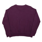 TOMMY JEANS Womens Purple Crew Neck S Cotton Blend Sweatshirt Casual