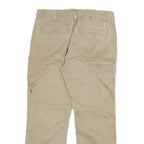 CARHARTT Mens Beige Relaxed Straight Cotton Blend Trousers W33 L30 Workwear