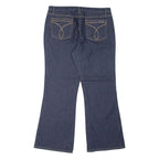 CALVIN KLEIN JEANS Womens Jeans Blue Regular Flared W32 L30