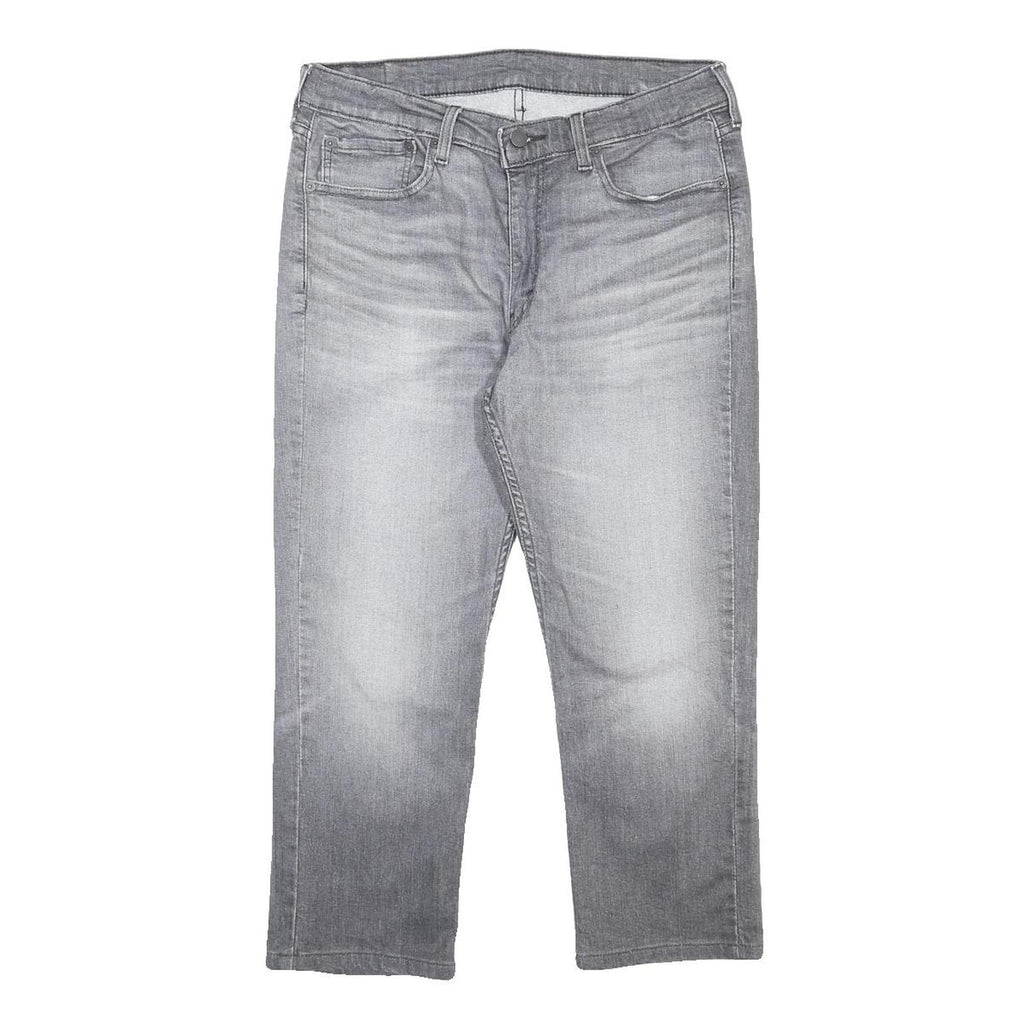LEVI'S 514 Slim Mens Jeans Grey Slim Straight Denim Medium W34 L23 Classic Fit