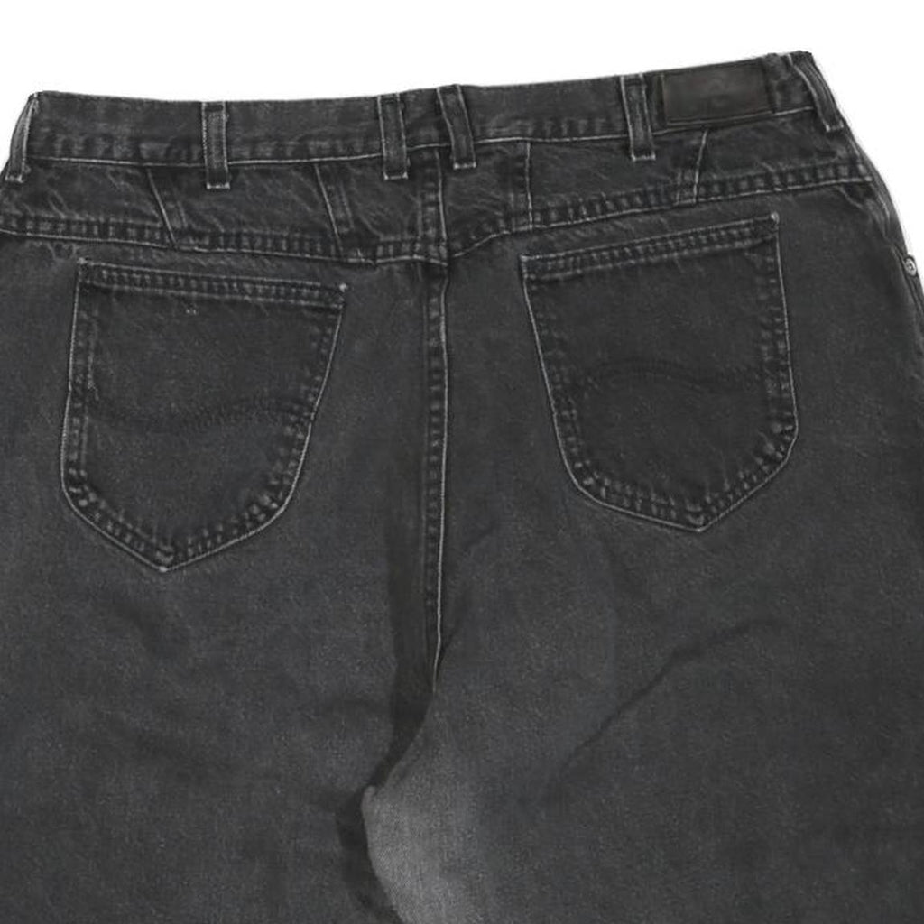 LEE Womens Shorts Black Denim XL W38 Casual Cotton Blend Comfortable Fit