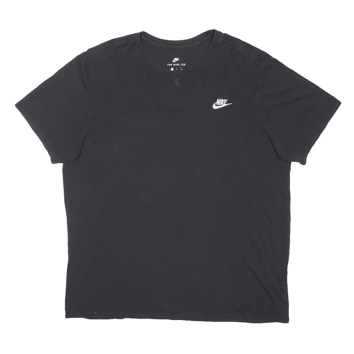 NIKE Mens Black XL Crew Neck Short Sleeve Cotton Blend T-Shirt Logo Print
