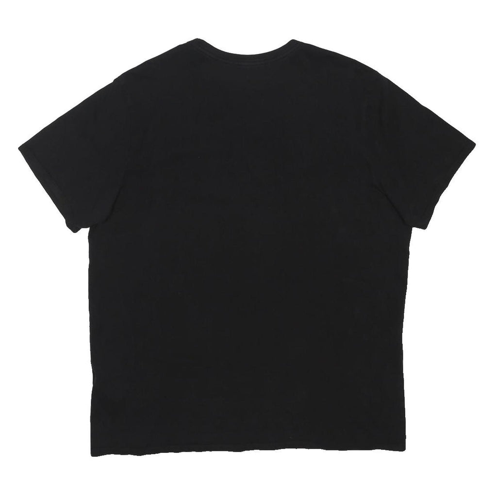 NIKE Mens Black XL Crew Neck Short Sleeve Cotton Blend T-Shirt Logo Print