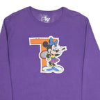 JMS Womens Purple Minnie Mouse Crew Neck XL Cotton Blend Sweatshirt Pullover