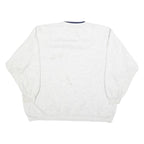 EXP Mens Grey & Navy Crew Neck L Sweatshirt Cotton Blend Casual Pullover