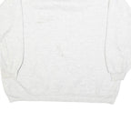 EXP Mens Grey & Navy Crew Neck L Sweatshirt Cotton Blend Casual Pullover