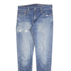LEVI'S 512 Tapered Mens Jeans Blue Slim Cotton Blend W30 L32 Classic Zip Denim