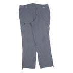 IGUANA Mens Polyester Blend Grey Regular Zip Trousers W38 L32 Outdoor Casual