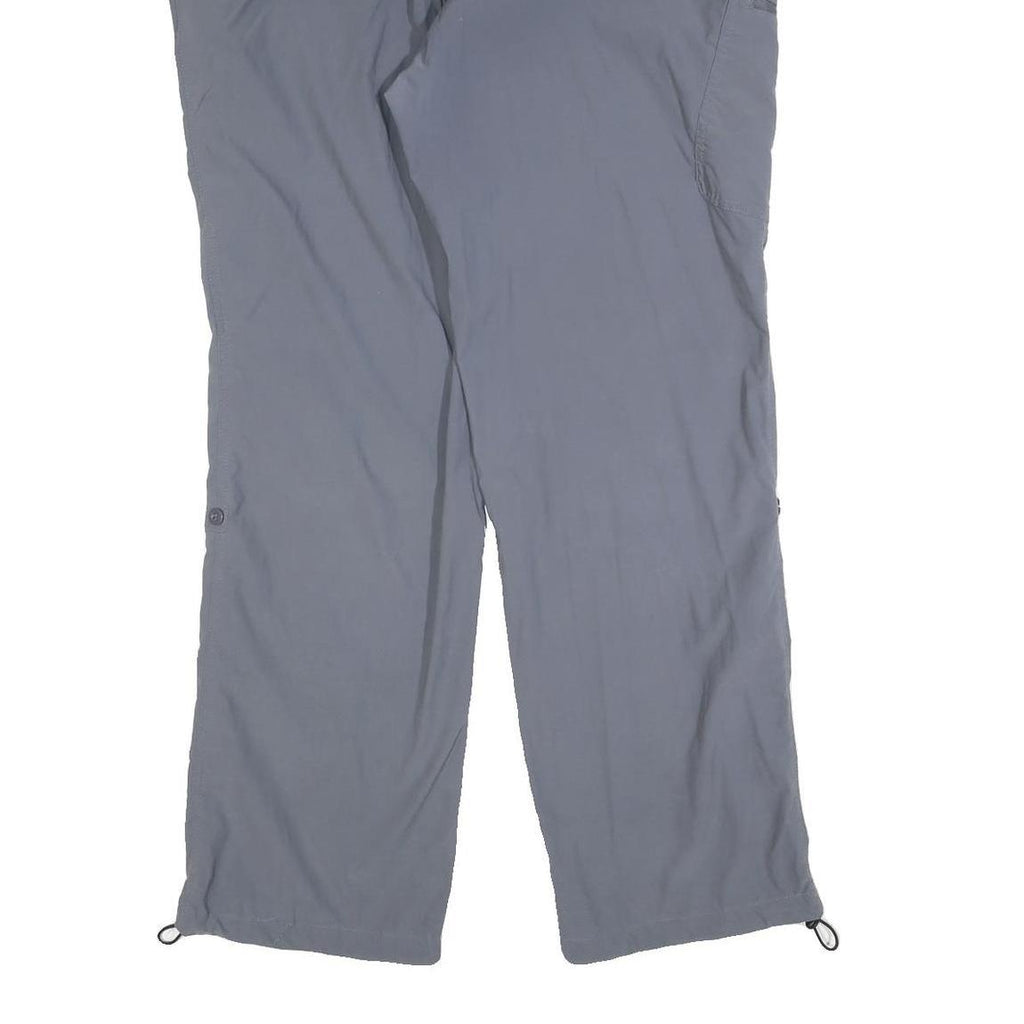 IGUANA Mens Polyester Blend Grey Regular Zip Trousers W38 L32 Outdoor Casual