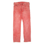 TRUE RELIGION Womens Corduroy Trousers Red Regular Straight W31 L34